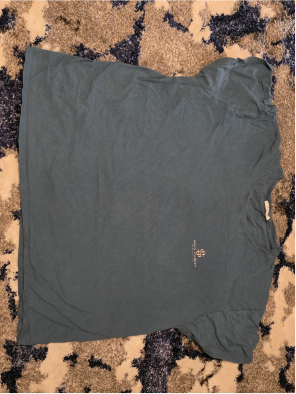 Women's Simply Southern Graphic Tee XL Grey Pink Highland Cow